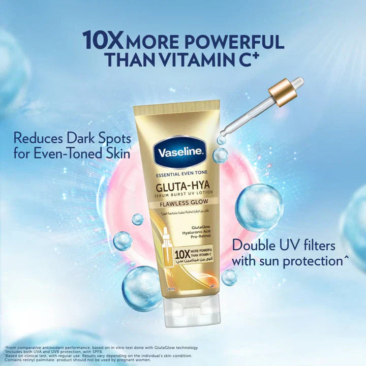 VASELINE ESSENTIAL GLUTA-HYA SERUM BURST BODY LOTION 300ml